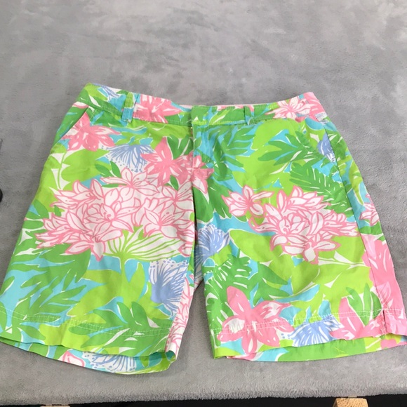 Lilly Pulitzer Women's Cotton Bermuda Shorts Size 4 - Picture 1 of 11